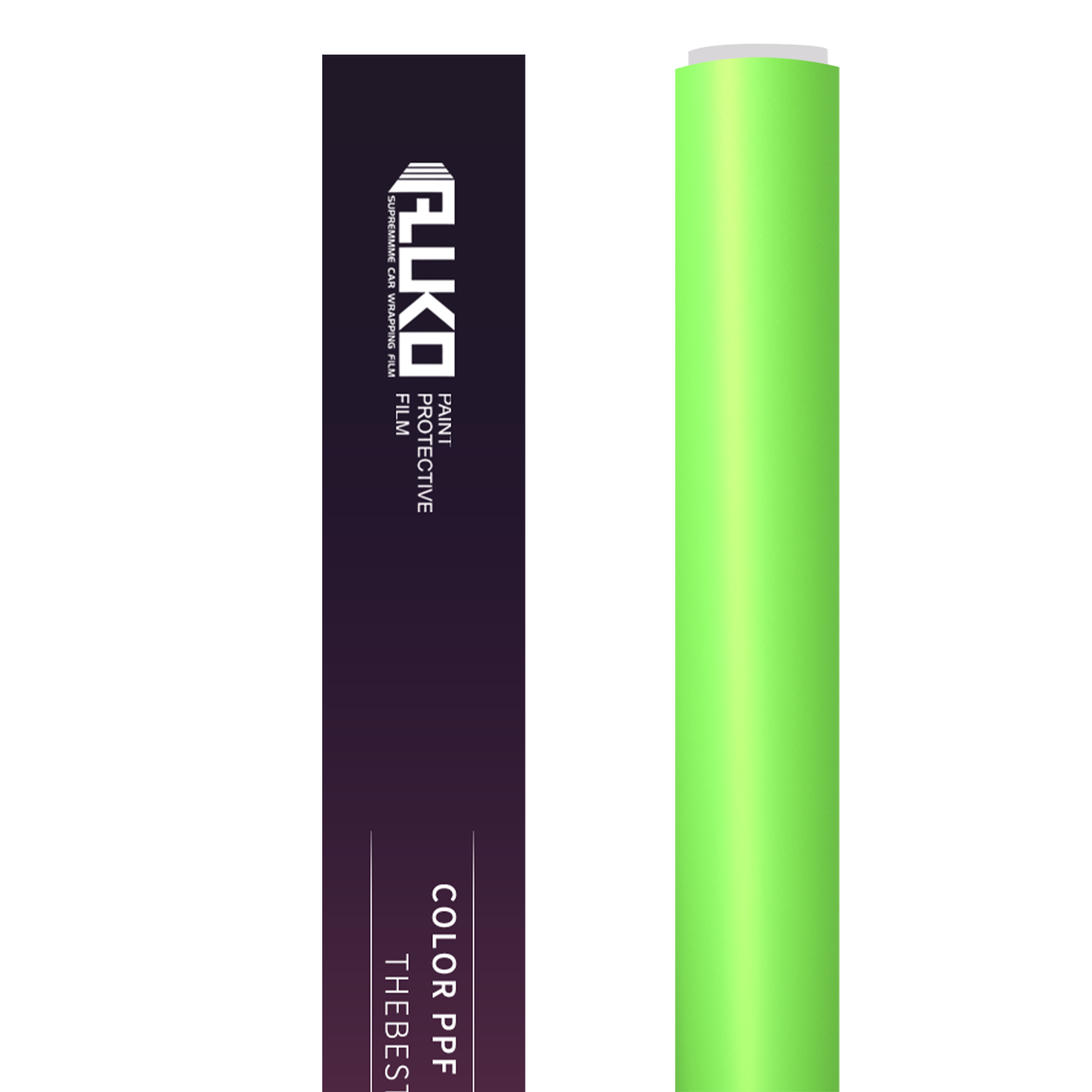 TPU Metallic Satin Flame Green Colored PPF Paint Protection Film