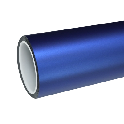 TPU Satin Liquid Metallic Azure Blue Colored PPF Paint Protection Film 01