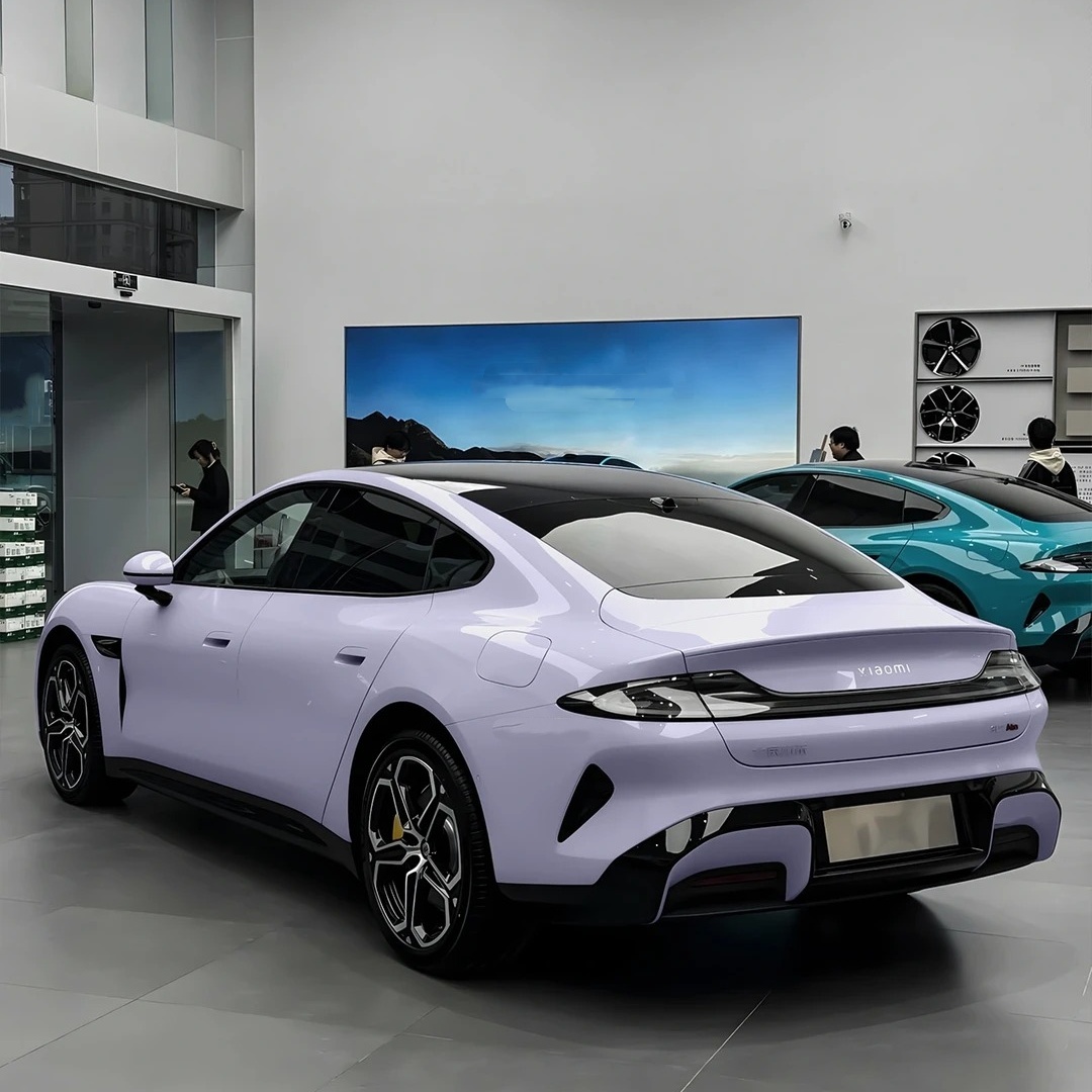 Gloss Crystal Misty Purple Car Vinyl Wrap PET