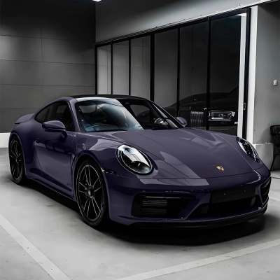 Gloss Crystal Orchid Purple Car Vinyl Wrap PET 02