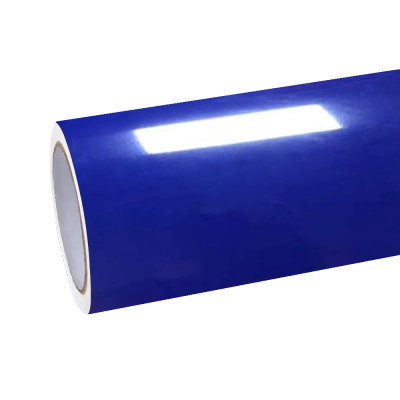 Gloss Klein Blue Car Vinyl Wrap PET 01