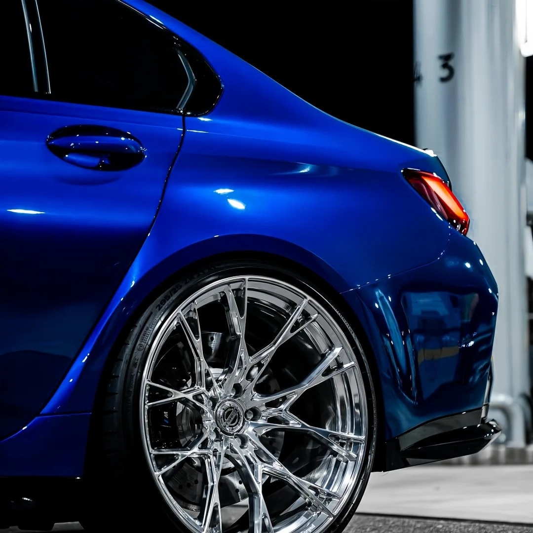 Gloss Klein Blue Car Wrap