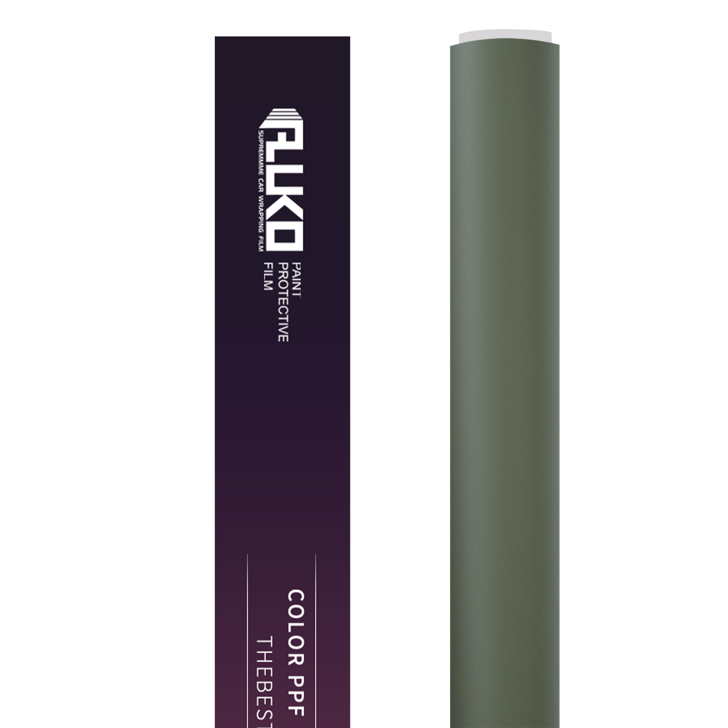 TPU Satin Khaki Green Colored PPF Paint Protection Film