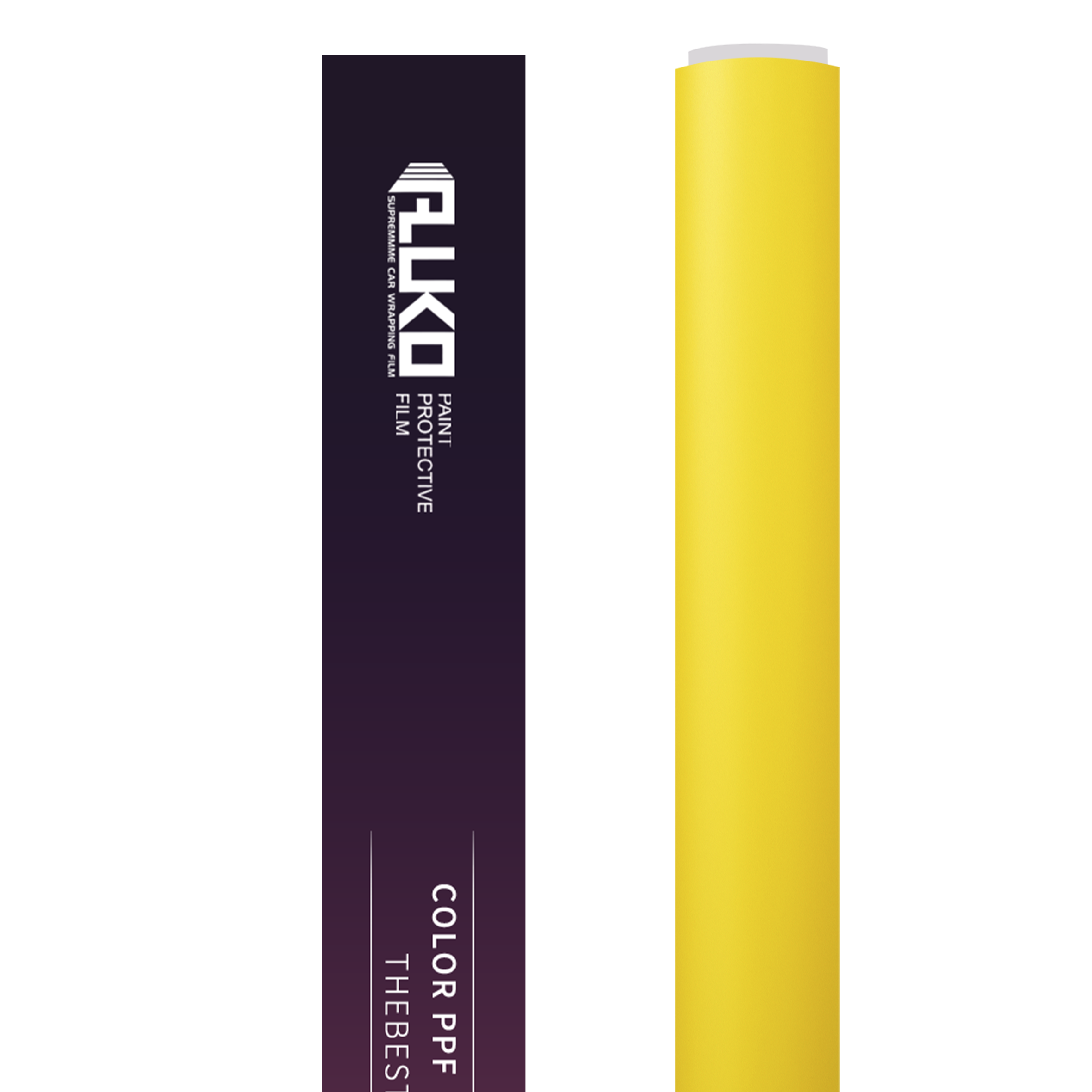 TPU Satin Racing Yellow Colored PPF Paint Protection Film
