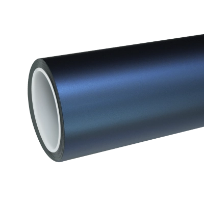 TPU Matte Magic Flame Dark Blue Colored PPF Paint Protection Film 01