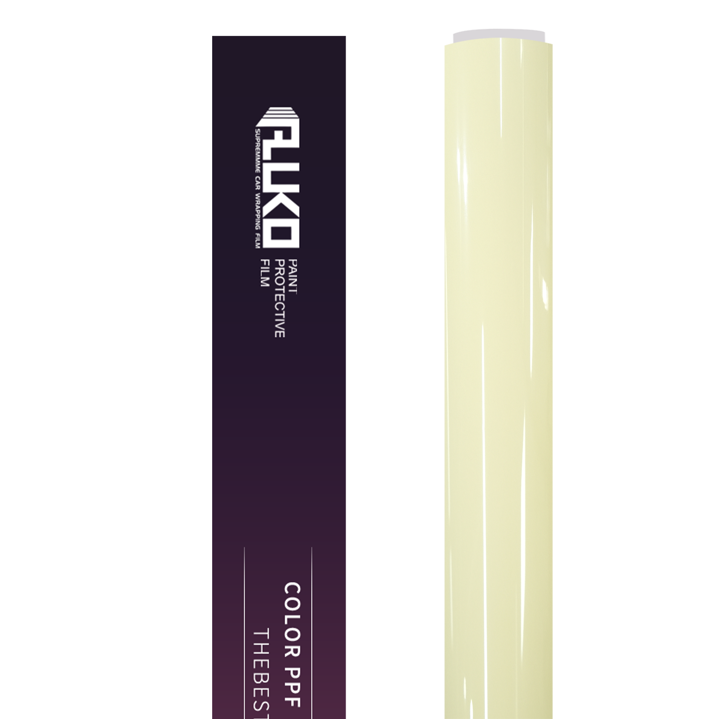 TPU Gloss Cream Yellow Colored PPF Paint Protection Film