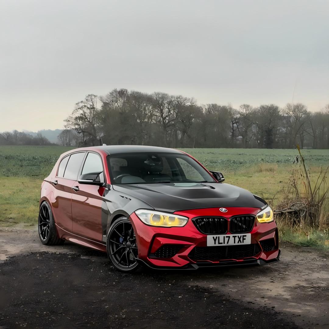 Gloss Metallic Cherry Red Car Vinyl Wrap PET