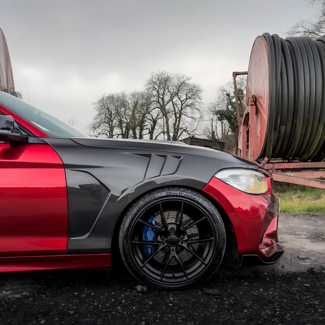 Gloss Metallic Cherry Red Car Vinyl Wrap PET