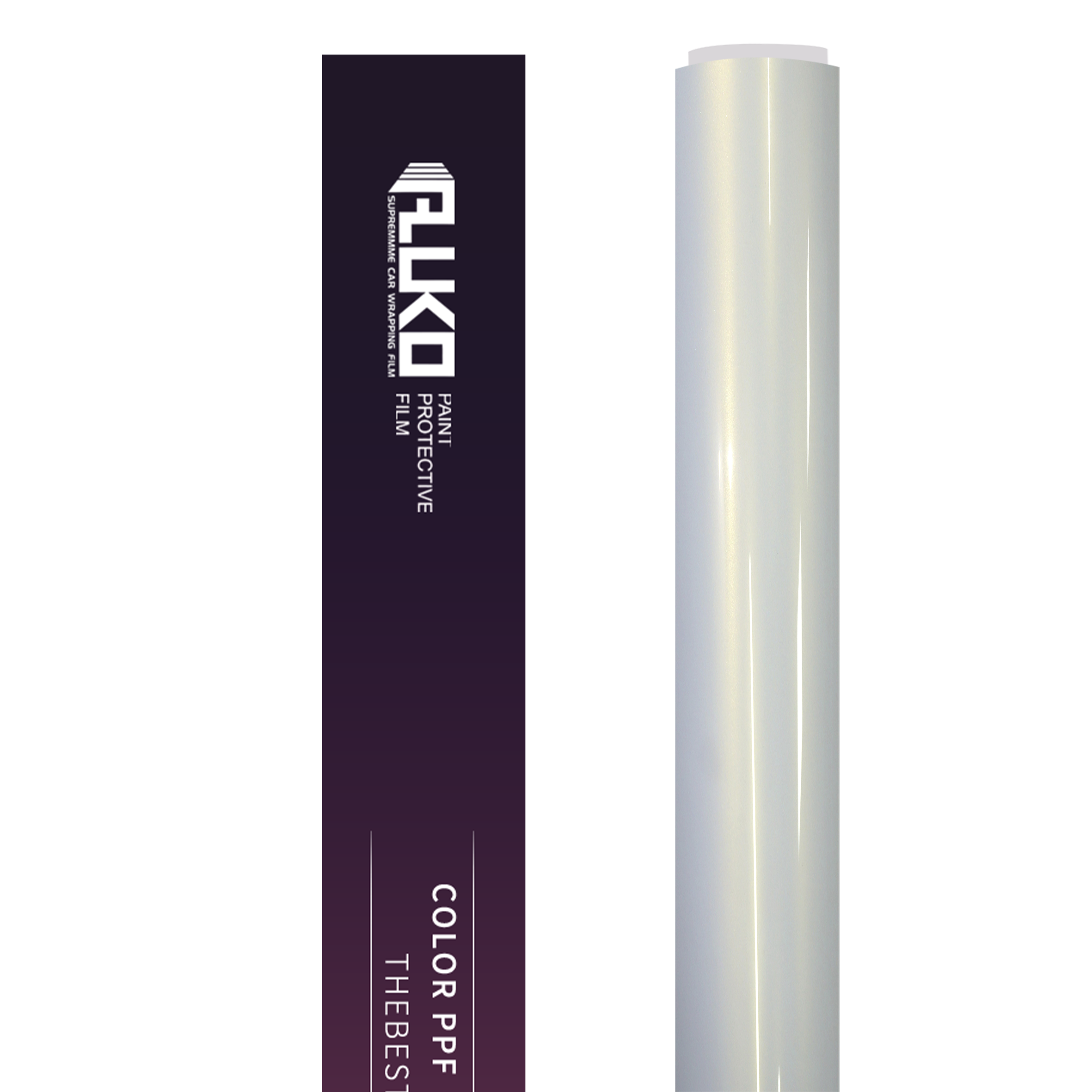 TPU Gloss Metallic Chameleon Gold White Colored PPF Paint Protection Film