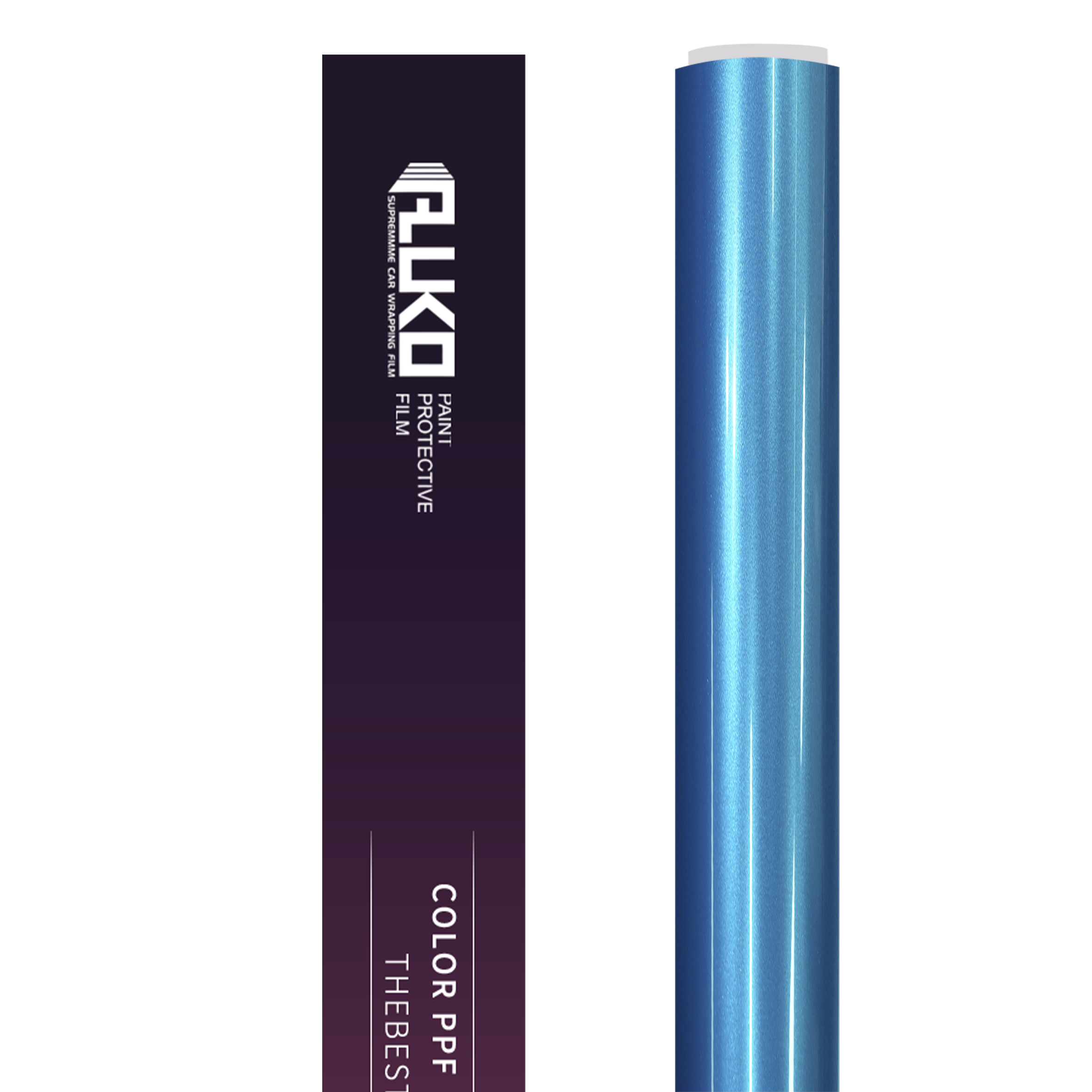 TPU Gloss Metallic Canel Bay Blue Colored PPF Paint Protection Film