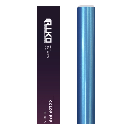 TPU Gloss Metallic Canel Bay Blue Colored PPF Paint Protection Film 02