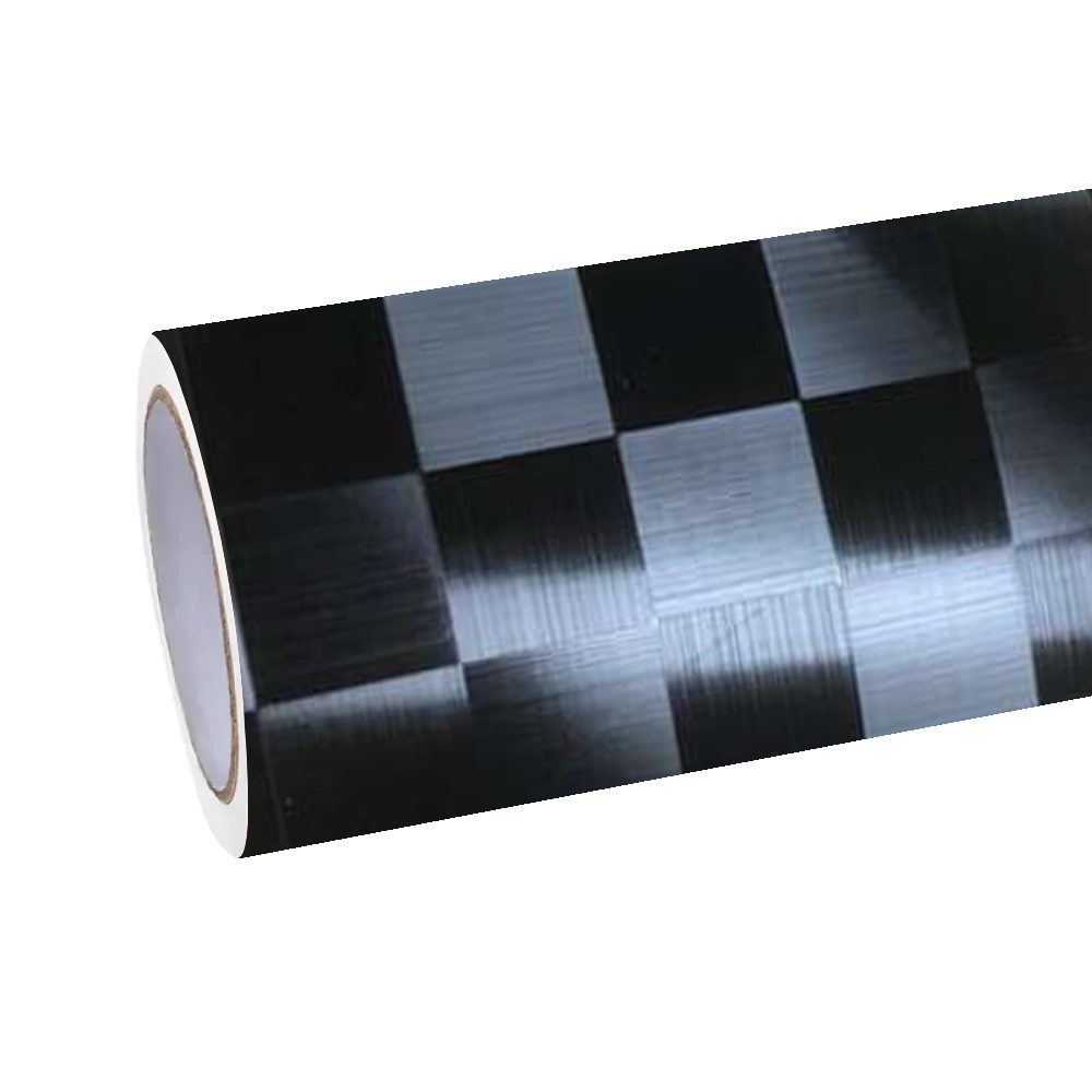 Matte Square Black Carbon Fiber Car Wrap