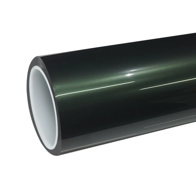 TPU Gloss Metallic Forest Green Colored PPF Paint Protection Film 01