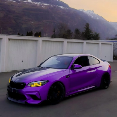 ALUKOVINYL Black to Purple Gradient Custom Car Wraps 01