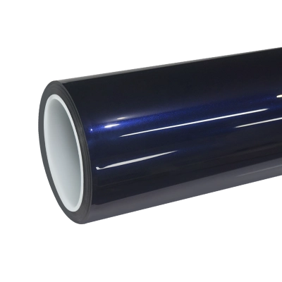 TPU Gloss Metallic Dark Blue Audi Navarre Blue Colored PPF Paint Protection Film 01