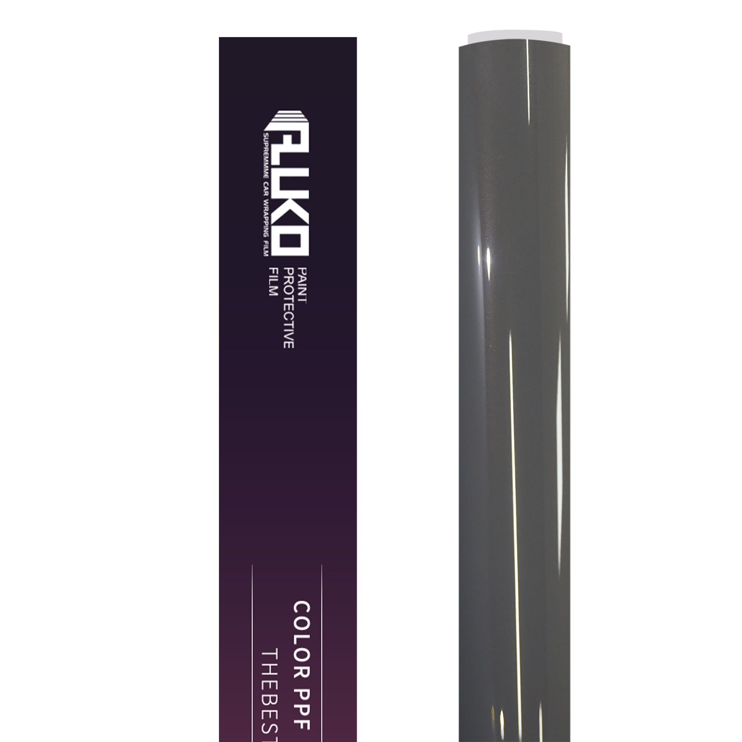 TPU Gloss Metallic Glitter Grey Colored PPF Paint Protection Film