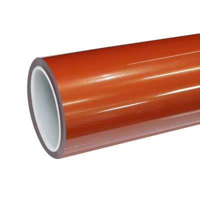 TPU Gloss Metallic Lava Orange Colored PPF Paint Protection Film 01