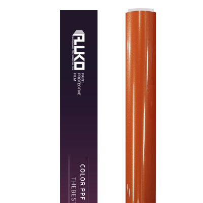 TPU Gloss Metallic Lava Orange Colored PPF Paint Protection Film 02