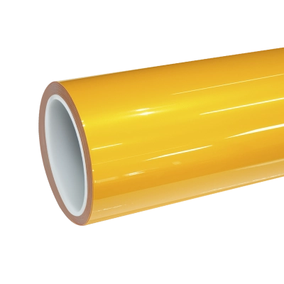TPU Gloss Metallic Volcanic Yellow Colored PPF Paint Protection Film 01