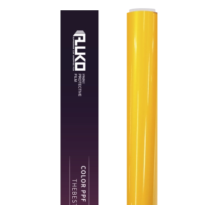 TPU Gloss Metallic Volcanic Yellow Colored PPF Paint Protection Film 02