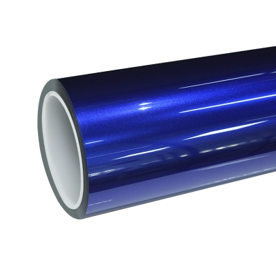 TPU Gloss Metallic Sapphire Blue Colored PPF Paint Protection Film 01