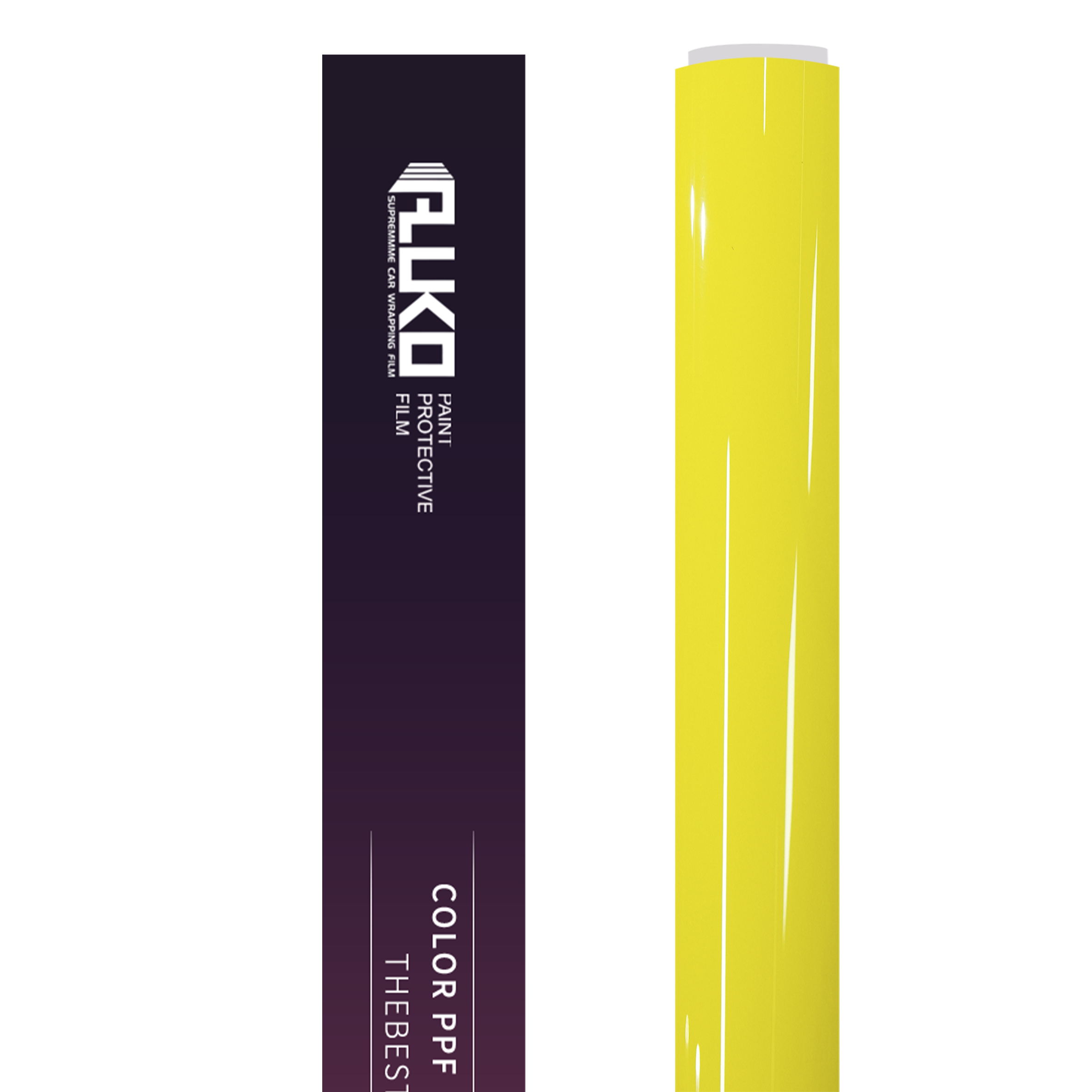 TPU Gloss Modena Yellow Colored PPF Paint Protection Film