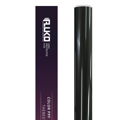 TPU Gloss Liquid Metal Black Colored PPF Paint Protection Film 02