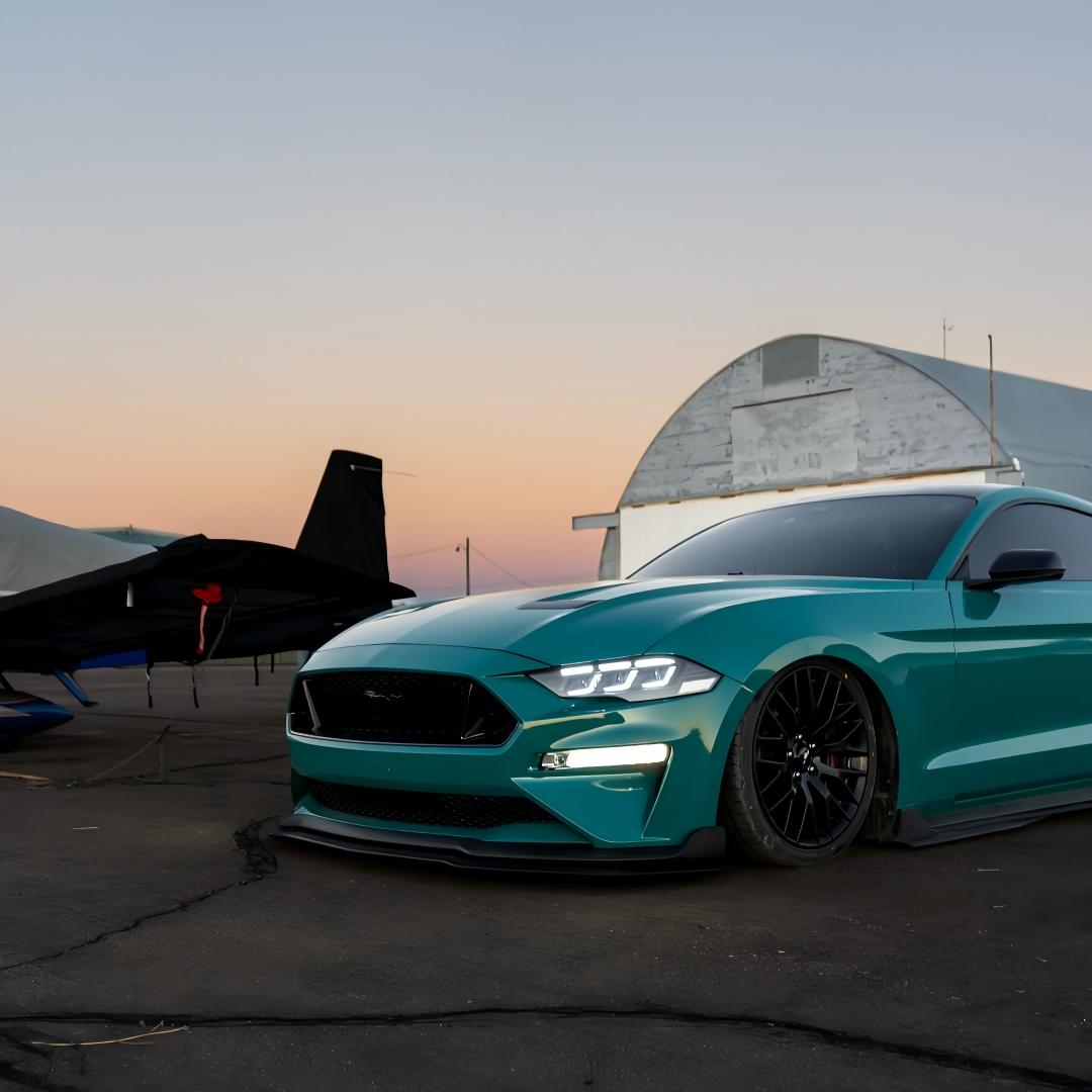 Gloss Storm Green Car Vinyl Wrap PET