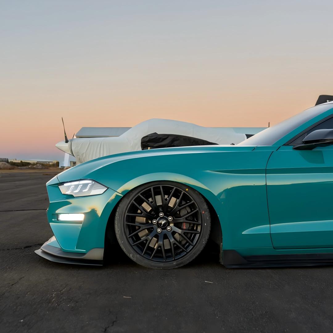 Gloss Storm Green Car Vinyl Wrap PET