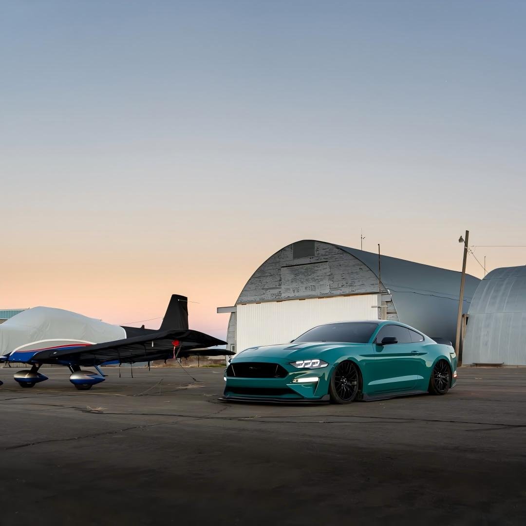 Gloss Storm Green Car Vinyl Wrap PET