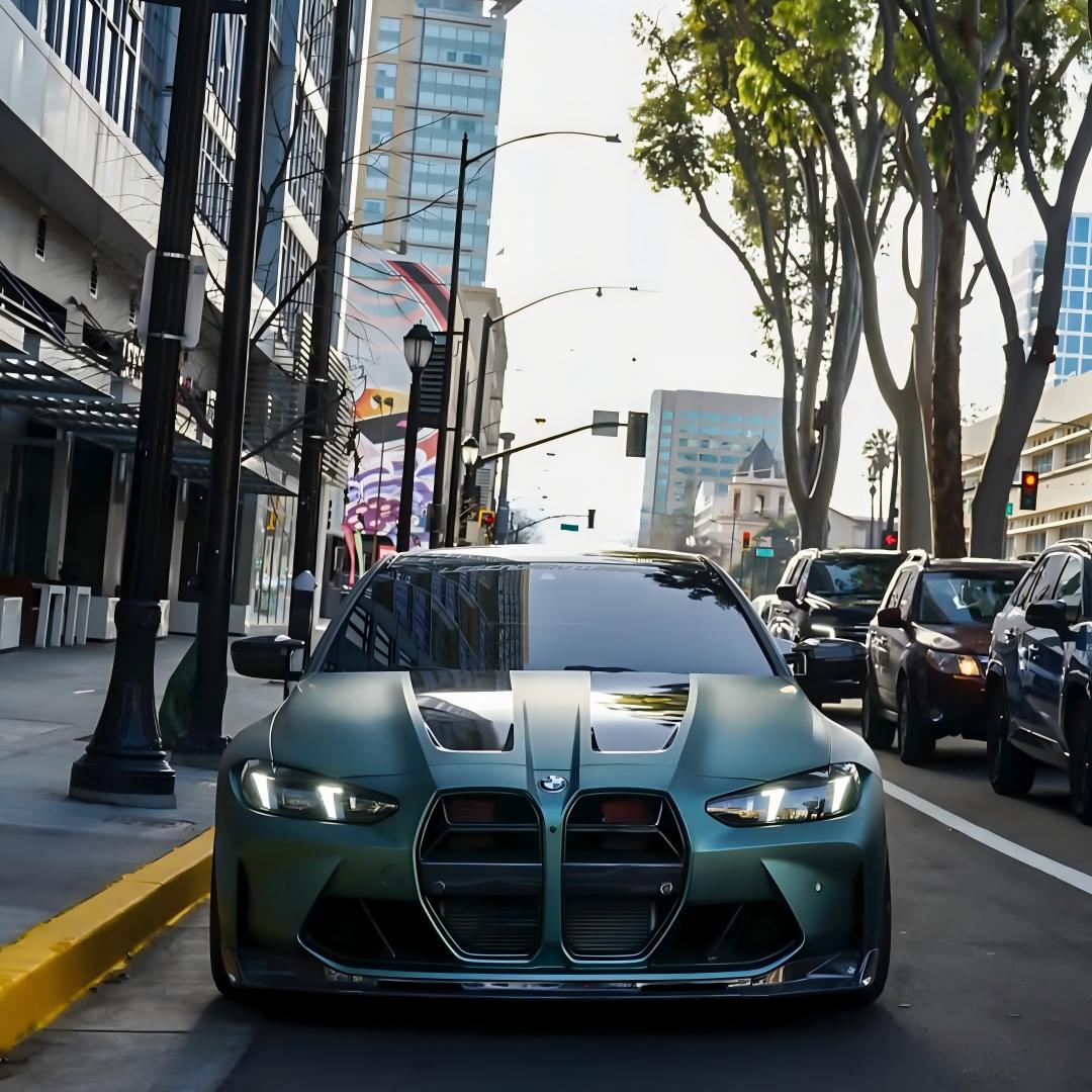 Matte Metallic Satin Hunter Green Car Vinyl Wrap PET