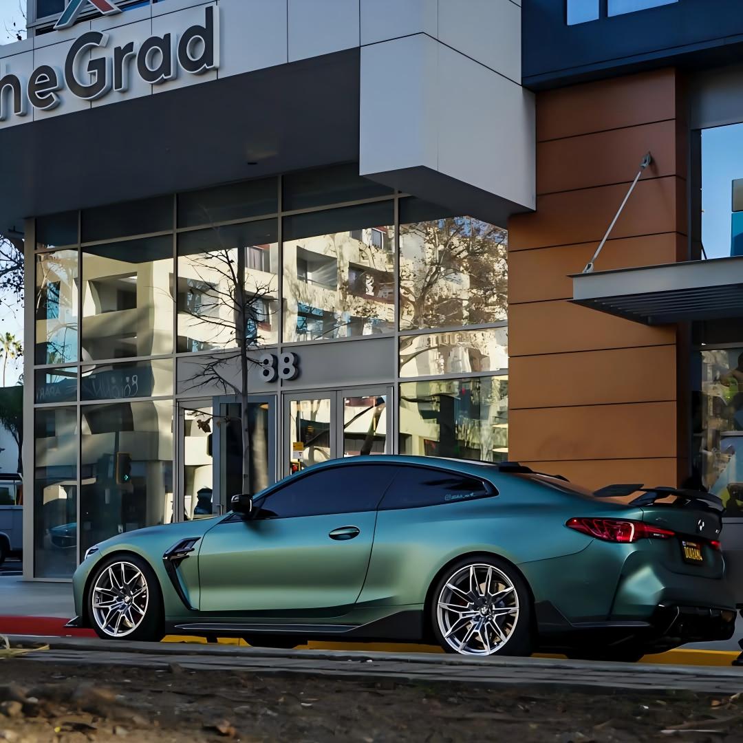 Matte Metallic Satin Hunter Green Car Vinyl Wrap PET