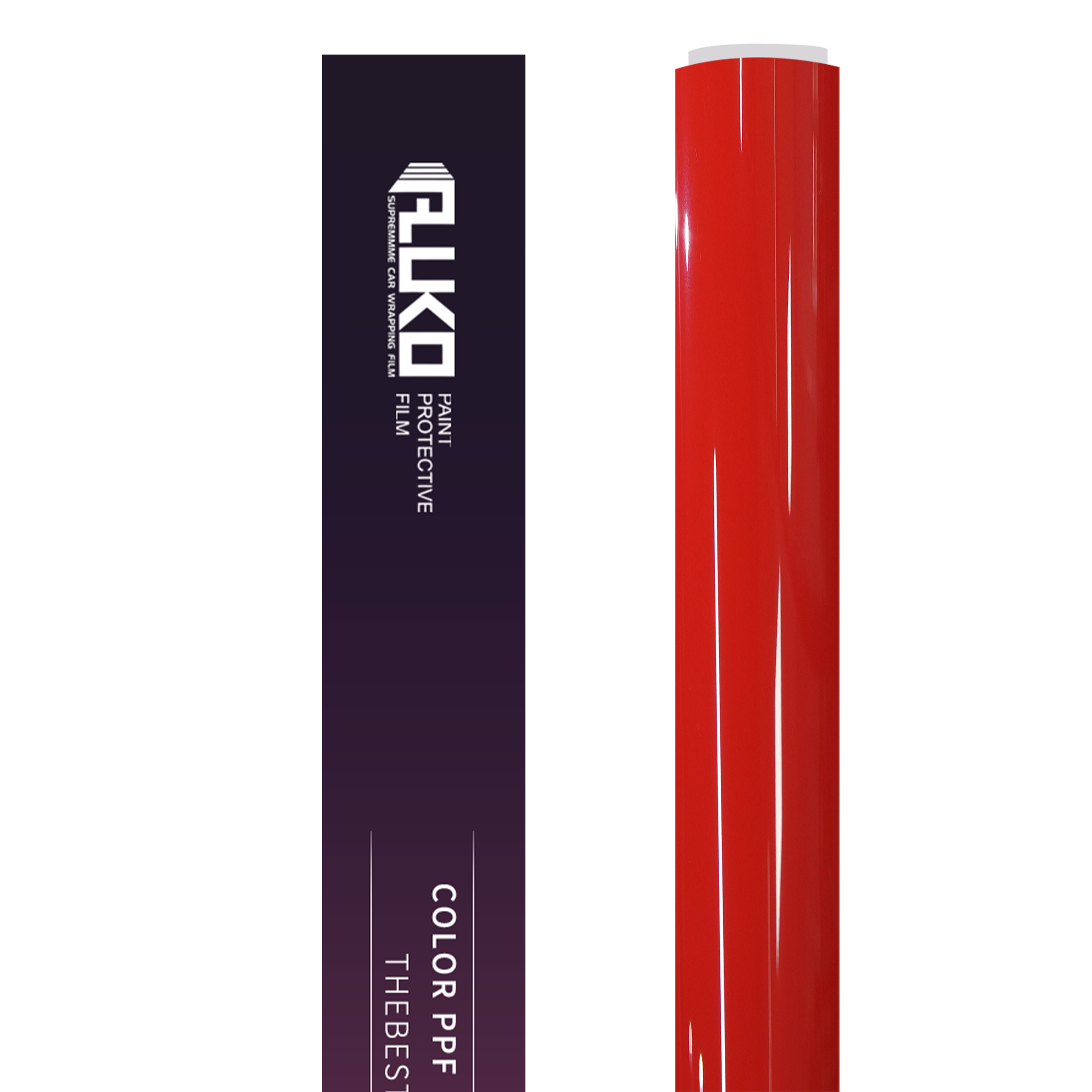 TPU Gloss Healing Ferrari Red Colored PPF Paint Protection Film