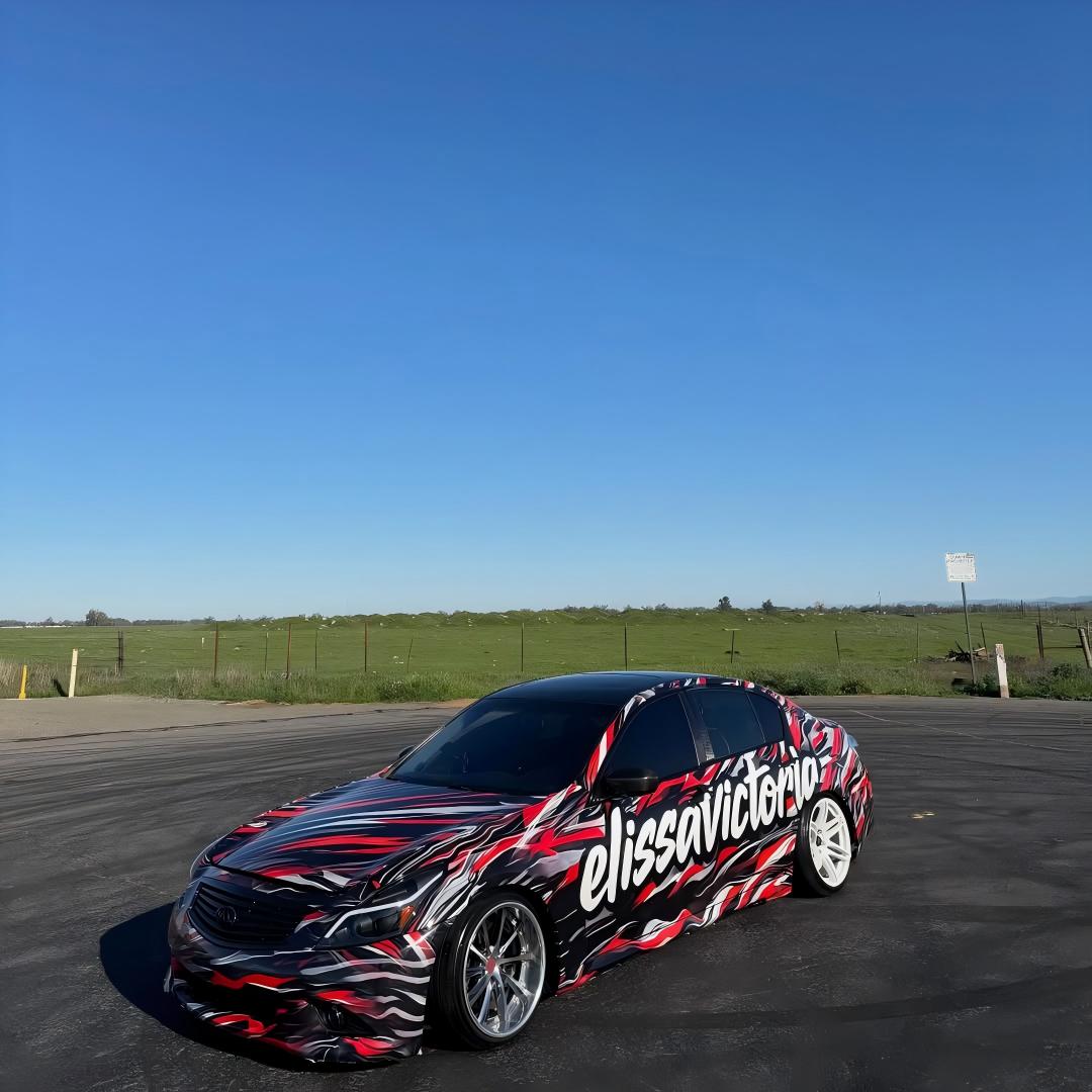 ALUKOVINYL Customize Name Graphics Personalised Car Wrap 