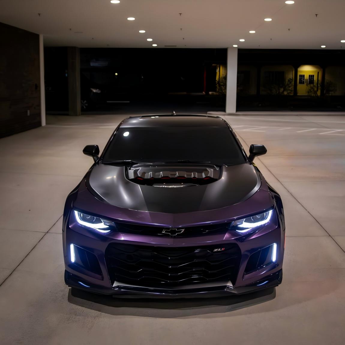 Gloss Metallic Galaxy Purple Car Vinyl Wrap PET