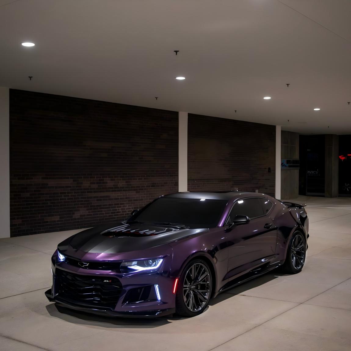 Gloss Metallic Galaxy Purple Car Vinyl Wrap PET