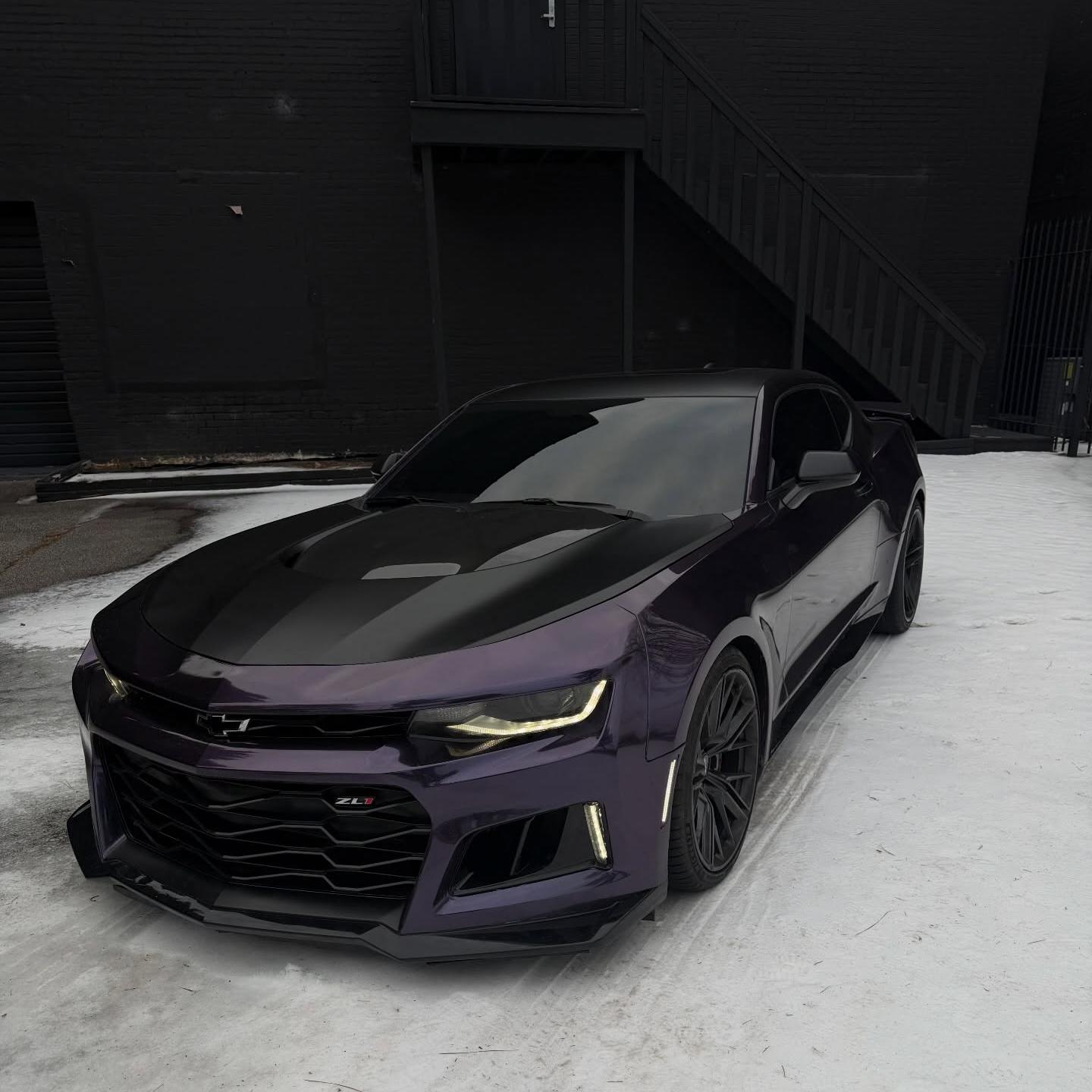 Gloss Metallic Galaxy Purple Car Vinyl Wrap PET