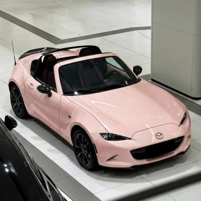 TPU Gloss Cherry Blossom Pink Colored PPF Paint Protection Film 02