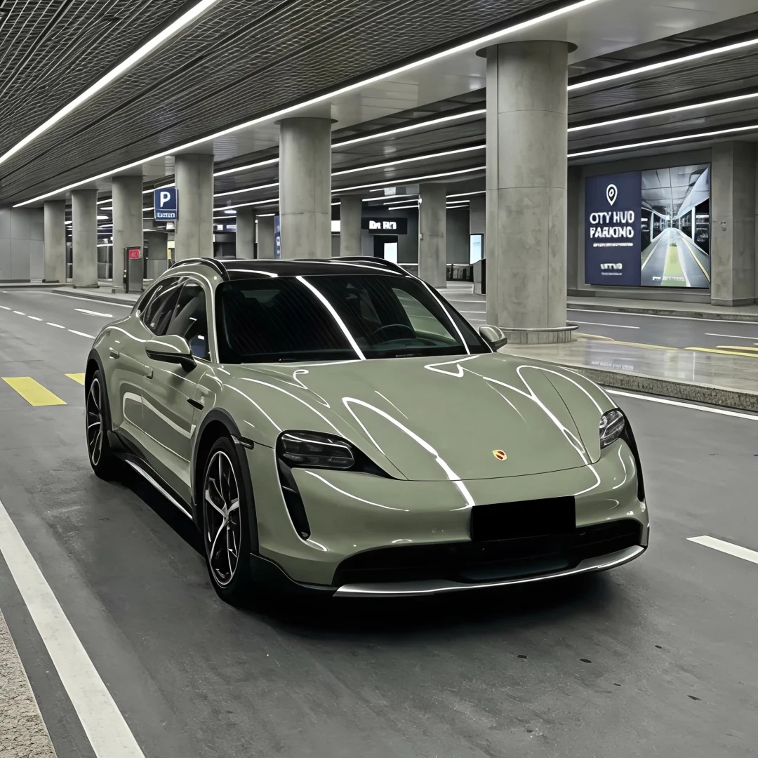 TPU Gloss Light Khaki Green Colored PPF Paint Protection Film