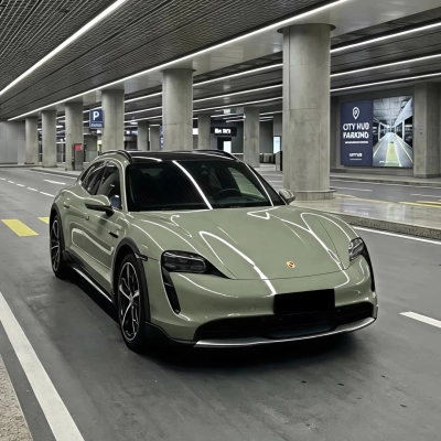 TPU Gloss Light Khaki Green Colored PPF Paint Protection Film 02