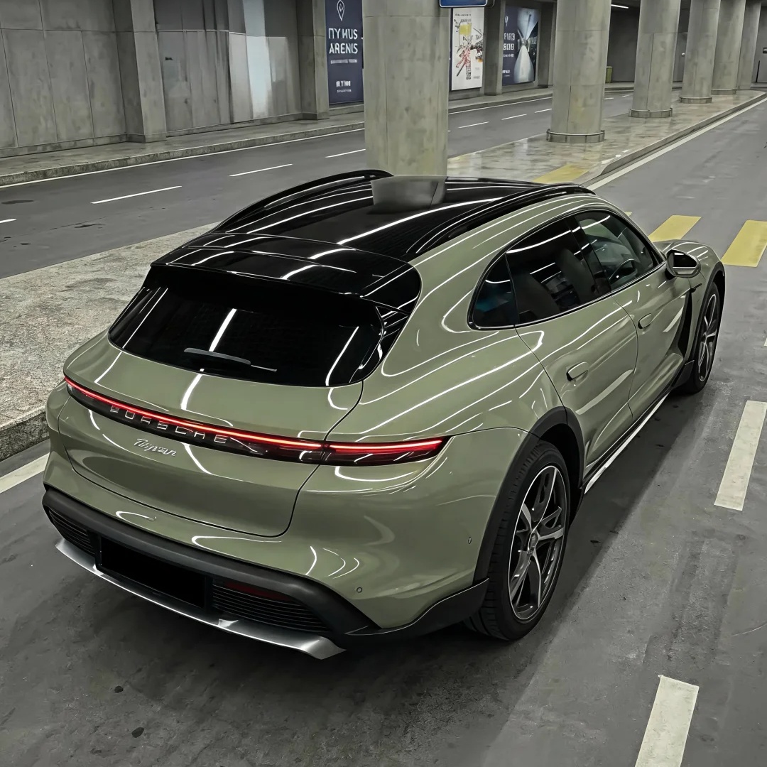 TPU Gloss Light Khaki Green Colored PPF Paint Protection Film