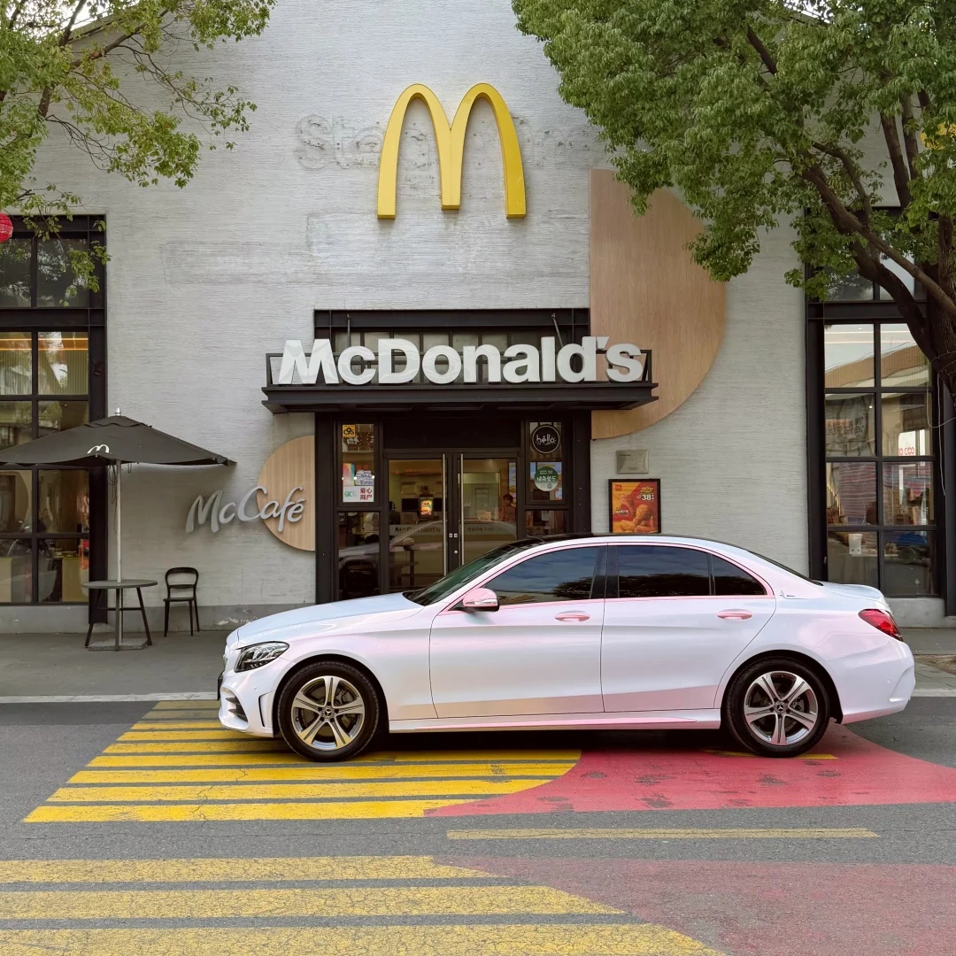 TPU Gloss Metallic Chameleon Pink Colored PPF Paint Protection Film