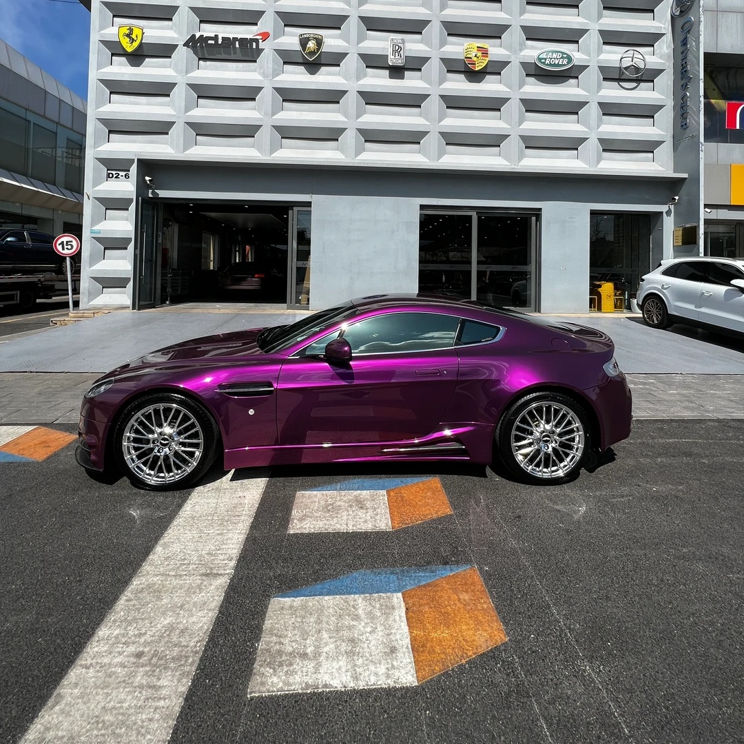 TPU Gloss Metallic Pearl Purple Colored PPF Paint Protection Film