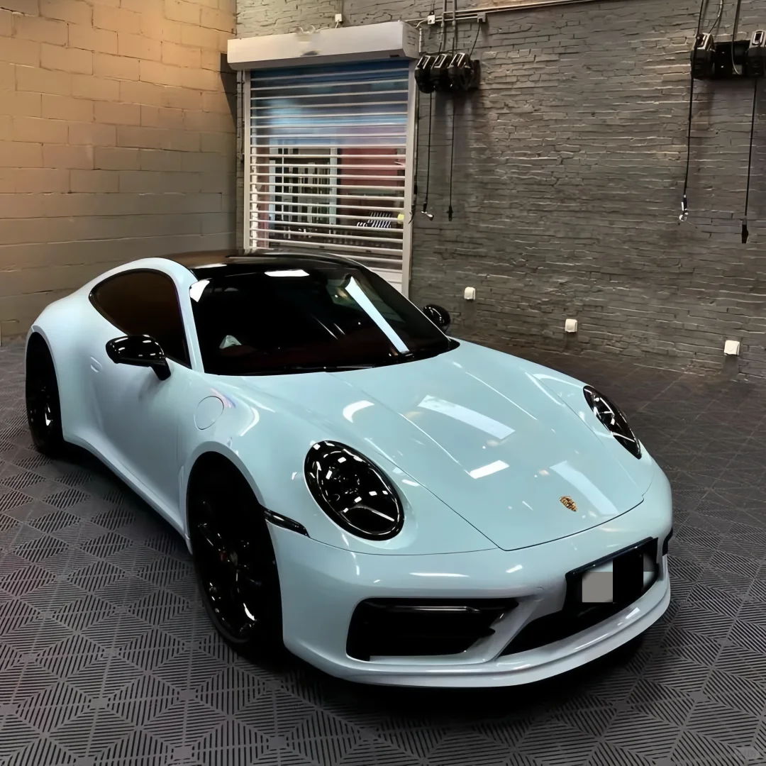 TPU Glossy Glacier Blue Colored PPF Paint Protection Film