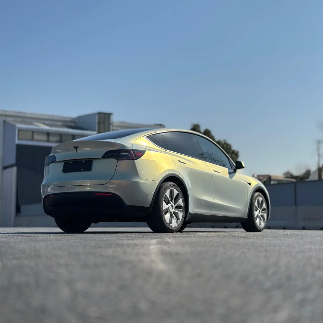 TPU Glossy Metallic Chameleon Gold Blue Colored PPF Paint Protection Film