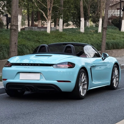 TPU Glossy Baby Blue Colored PPF Paint Protection Film 02