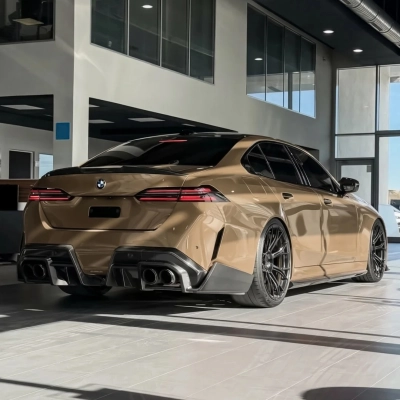 TPU Glossy Cuban Sand Yellow Colored PPF Paint Protection Film 02