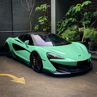 TPU Glossy Mint Green Colored PPF Paint Protection Film 02