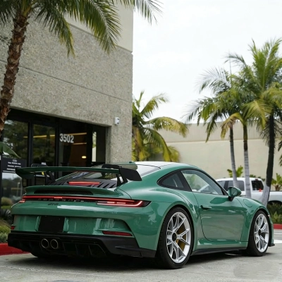 TPU Glossy Vintage Green Colored PPF Paint Protection Film 02