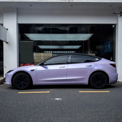 TPU Gloss Metallic Periwinkle Purple Colored PPF Paint Protection Film 02